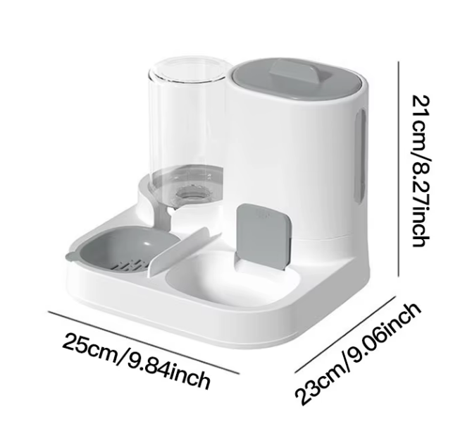 Dispensador automático de comida y agua